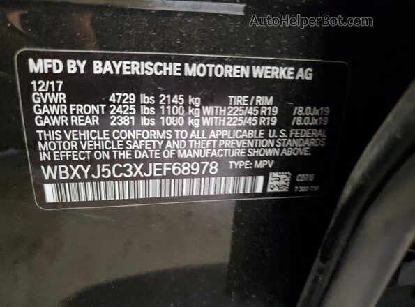 WBXYJ5C3XJEF68978 2018 BMW X2 Brown 