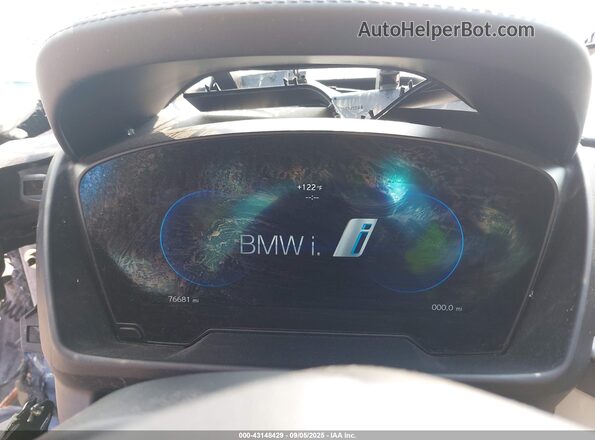 WBY2Z2C56GV675333 2016 BMW I8 Blue უკანა სავარძლების ხედი