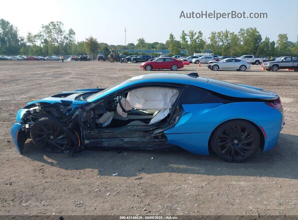 WBY2Z2C56GV675333 2016 BMW I8 Blue უკანა სალონის ხედი