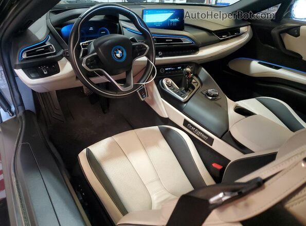 WBY2Z6C53KVB82910 2019 BMW I8 Gray Instrument cluster view