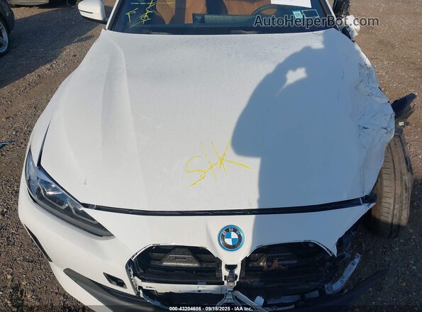 WBY43AW02PFP93409 2023 BMW I4 White Вид ззаду