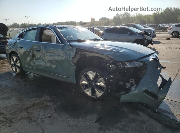 WBY43HD09SFU47703 2025 BMW I4 Teal Front right