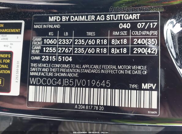 WDC0G4JB5JV019645 2018 MERCEDES-BENZ GLC 300 Black Engine compartment view
