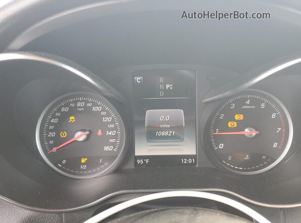 WDC0G4JBXKV178498 2019 MERCEDES-BENZ GLC-CLASS White Instrument cluster view