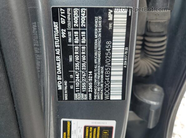 WDC0G4KB5JV025458 2018 MERCEDES-BENZ GLC-CLASS Серый 