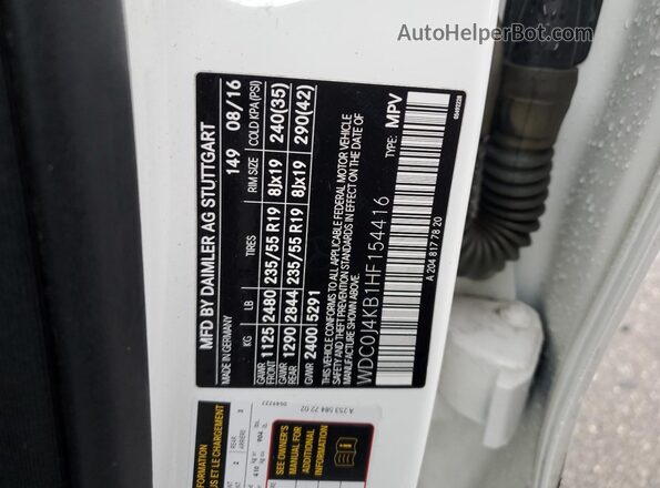 WDC0J4KB1HF154416 2017 MERCEDES-BENZ GLC-CLASS White 