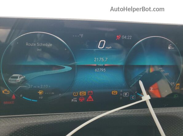 WDD3G4FB9KW012971 2019 MERCEDES-BENZ A Gray ხელსაწყოთა პანელის ხედი