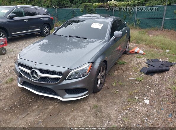 WDDLJ6HB8GA159927 2016 MERCEDES-BENZ CLS-CLASS Gray Przód lewy