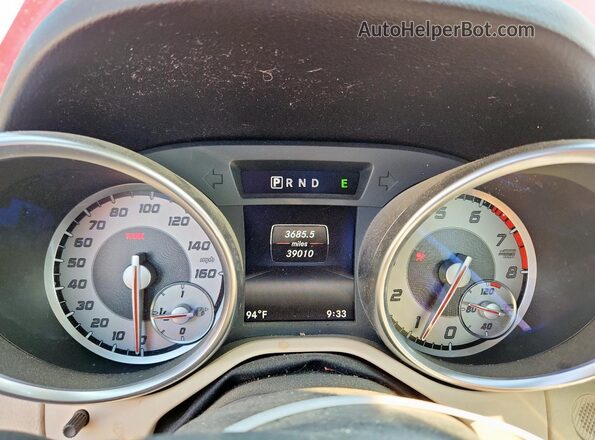WDDPK3JA0GF124025 2016 MERCEDES-BENZ SLK Red Widok zestawu wskaźników