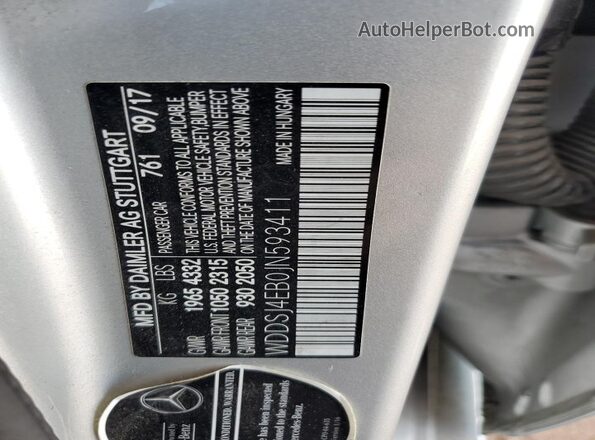 WDDSJ4EB0JN593411 2018 MERCEDES-BENZ CLA-CLASS Серебряный 