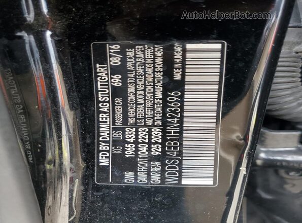 WDDSJ4EB1HN423696 2017 MERCEDES-BENZ CLA-CLASS Black 