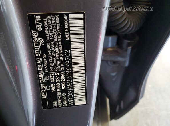 WDDSJ4EB3JN679702 2018 MERCEDES-BENZ CLA-CLASS Gray 