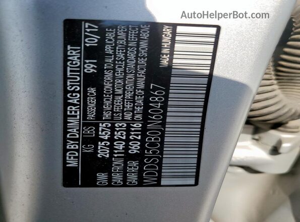 WDDSJ5CB0JN604867 2018 MERCEDES-BENZ CLA-CLASS Silver 
