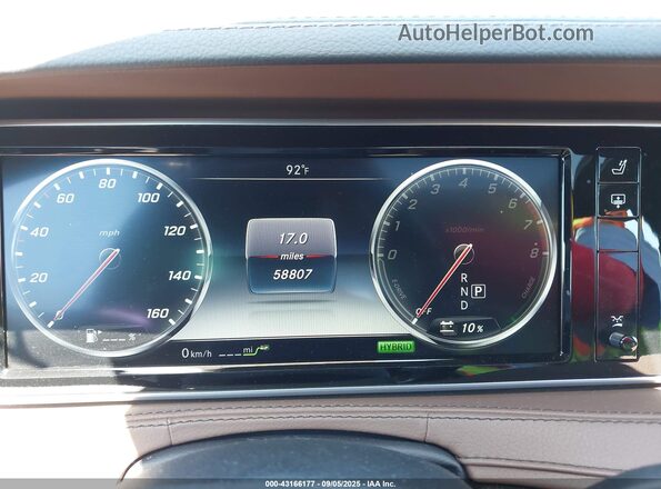 WDDUG6DB3GA255635 2016 MERCEDES-BENZ S 550 PLUG-IN HYBRID Black 