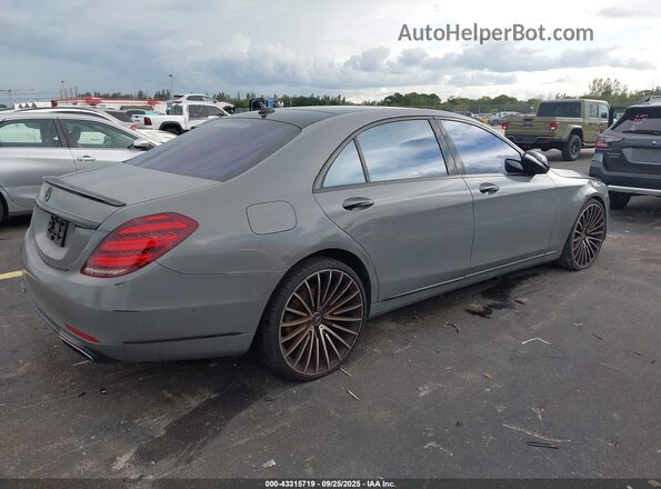 WDDUG6EB4JA350758 2018 MERCEDES-BENZ S-CLASS Серый Задняя правая четверть
