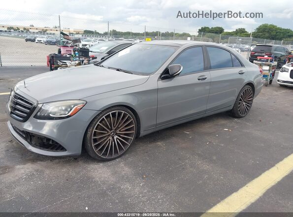 WDDUG6EB4JA350758 2018 MERCEDES-BENZ S-CLASS Серый Передняя левая четверть