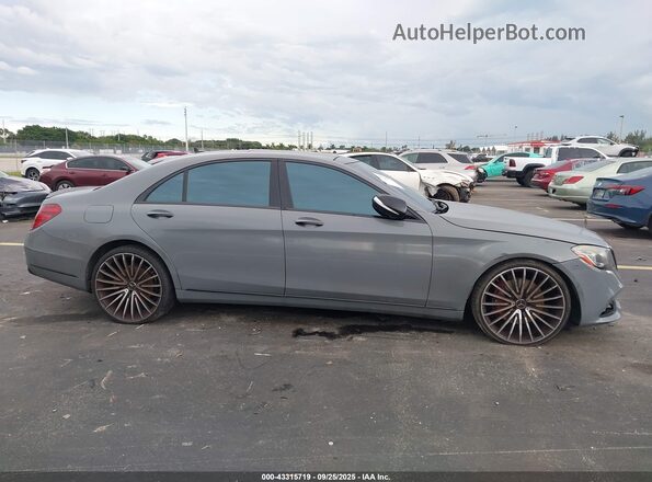WDDUG6EB4JA350758 2018 MERCEDES-BENZ S-CLASS Серый Вид задней части салона