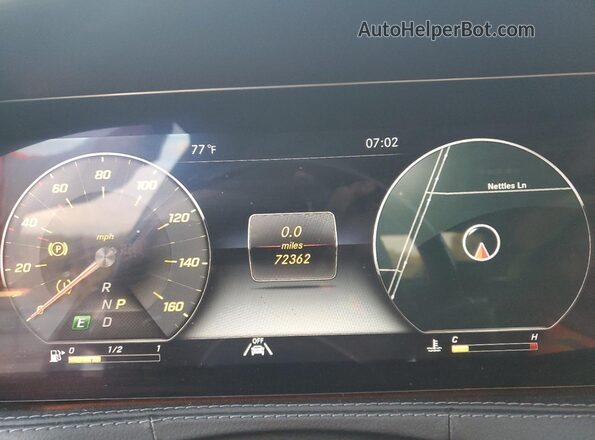 WDDUG6EB4LA515775 2020 MERCEDES-BENZ S Silver Vista del cuadro de instrumentos