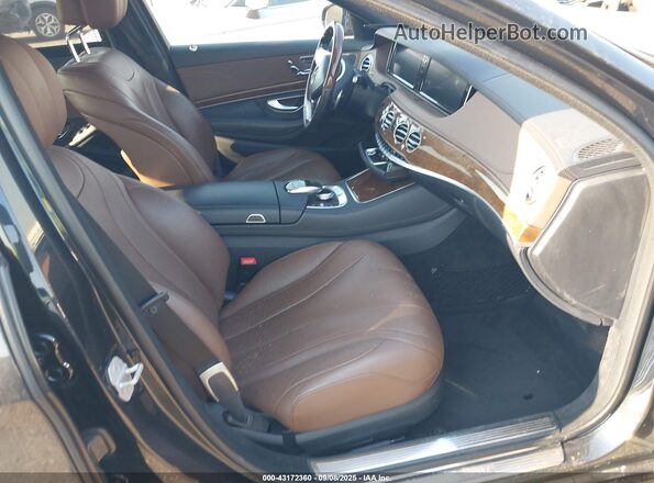 WDDUG8CB8HA304262 2017 MERCEDES-BENZ S-CLASS Черный Вид салона спереди