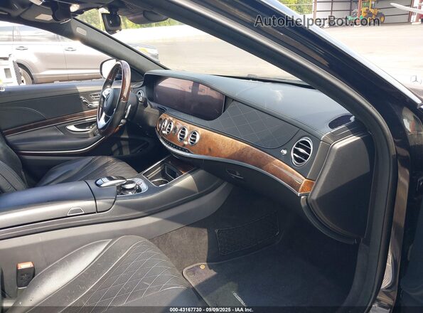 WDDUG8DB8JA397921 2018 MERCEDES-BENZ S-CLASS Черный Вид салона спереди