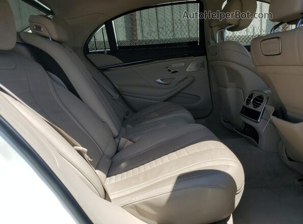 WDDUG8DB9KA445671 2019 MERCEDES-BENZ S White Вид задніх сидінь
