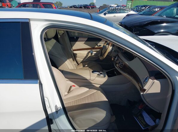 WDDUG8FB6HA340902 2017 MERCEDES-BENZ S-CLASS White Vista interior delantera