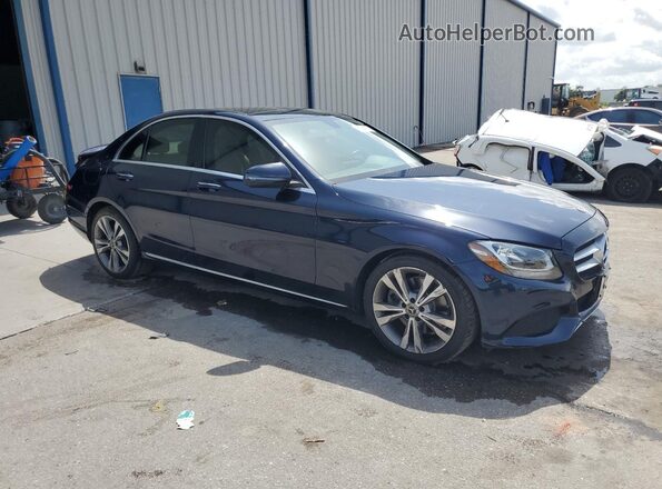 WDDWF4JB5JR320739 2018 MERCEDES-BENZ C Blue 