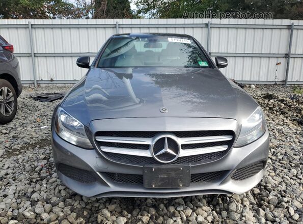 WDDWF4KB0JR413022 2018 MERCEDES-BENZ C Gray 