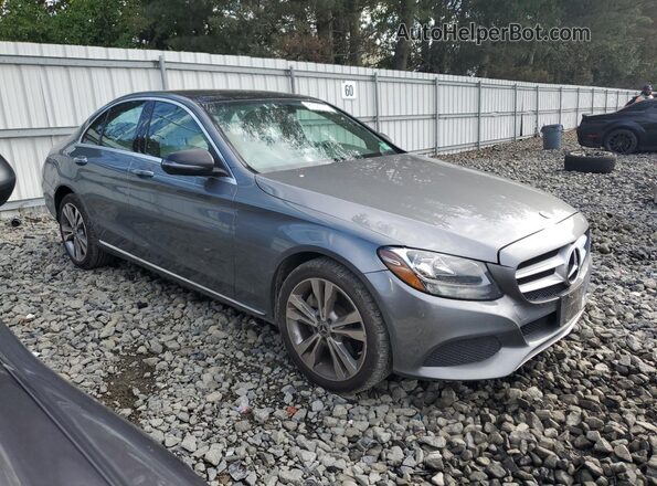WDDWF4KB0JR413022 2018 MERCEDES-BENZ C Gray 