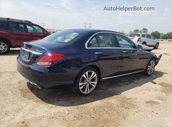 WDDWF4KB1JR343739 2018 MERCEDES-BENZ C Blue 