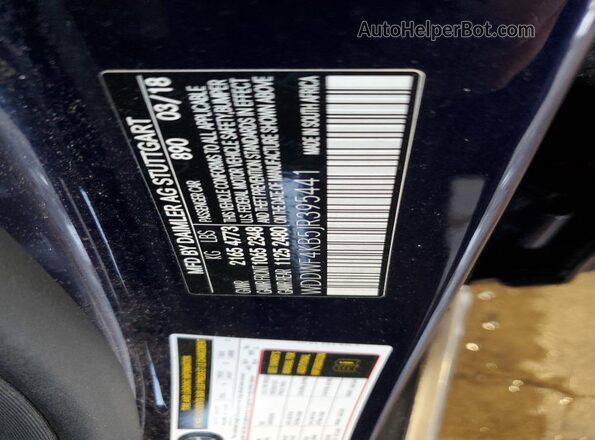 WDDWF4KB5JR395441 2018 MERCEDES-BENZ C Blue 