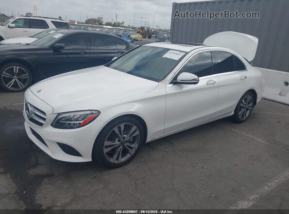 WDDWF8DB6LR549274 2020 MERCEDES-BENZ C-CLASS White წინა მარცხენა ხედი სამი მეოთხედიდან