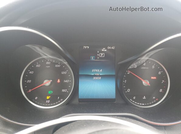 WDDWF8DB6LR558458 2020 MERCEDES-BENZ C Blue Widok zestawu wskaźników