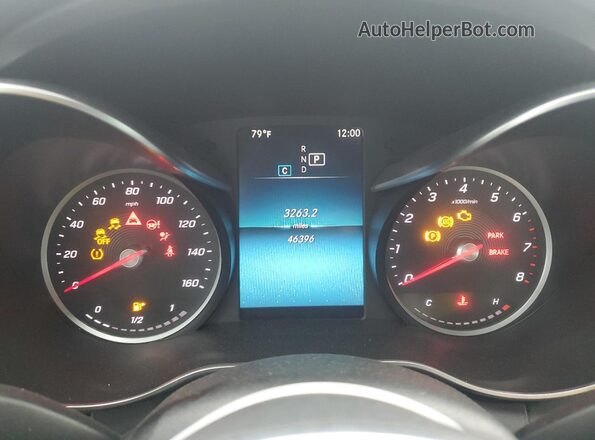 WDDWF8DB8LR539121 2020 MERCEDES-BENZ C Black Вид щитка приладів