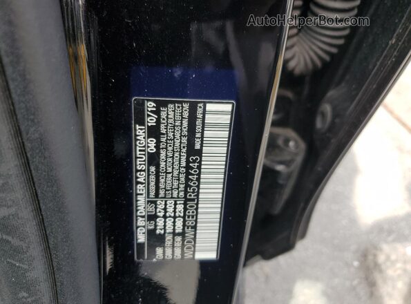 WDDWF8EB0LR564643 2020 MERCEDES-BENZ C Black Vista del compartimento del motor
