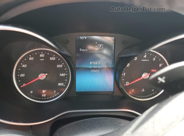 WDDWF8EB0LR564643 2020 MERCEDES-BENZ C Black Vista del cuadro de instrumentos