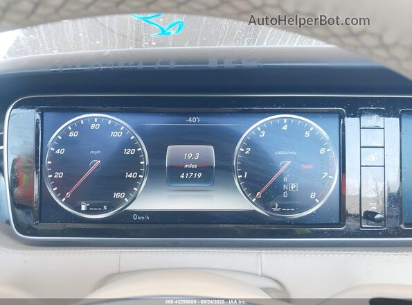 WDDXK8CB0HA030132 2017 MERCEDES-BENZ S Синий Вид задних сидений