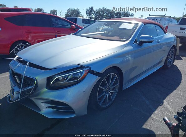 WDDXK8DB9KA038168 2019 MERCEDES-BENZ S-CLASS Silver Vista tres cuartos delantera izquierda