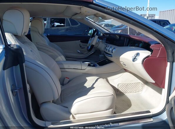 WDDXK8DB9KA038168 2019 MERCEDES-BENZ S-CLASS Silver Vista interior delantera