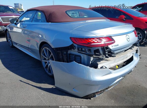 WDDXK8DB9KA038168 2019 MERCEDES-BENZ S-CLASS Silver Trasero izquierdo