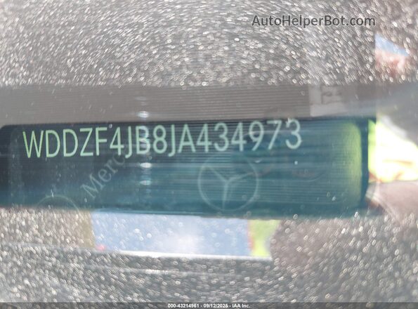 WDDZF4JB8JA434973 2018 MERCEDES-BENZ E-CLASS Gray 