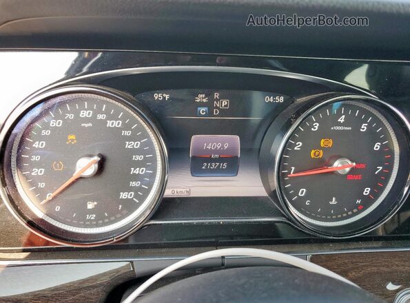 WDDZF4JBXKA636425 2019 MERCEDES-BENZ E Black Instrument cluster view