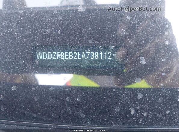 WDDZF8EB2LA738112 2020 MERCEDES-BENZ E-CLASS Black Engine compartment view