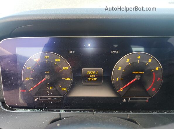 WDDZF8EB5LA732546 2020 MERCEDES-BENZ E Black Вид щитка приладів
