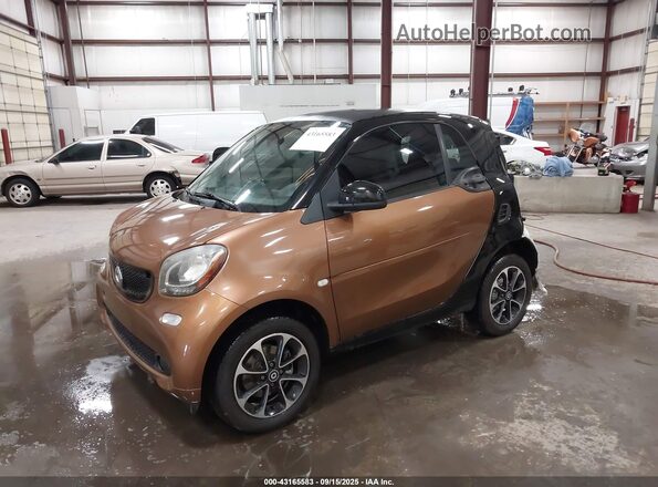 WMEFJ5DA9GK070068 2016 SMART FORTWO Brown წინა მარცხენა ხედი სამი მეოთხედიდან