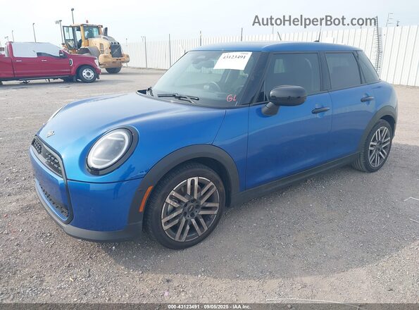 WMW43GD06S2W87419 2025 MINI COOPER Blue Առջևի ձախ երեք քառորդ տեսարան