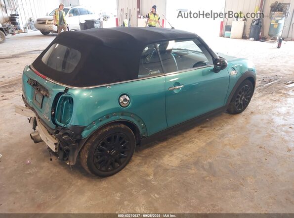 WMWWG9C30H3C81534 2017 MINI CONVERTIBLE Teal Задня права чверть