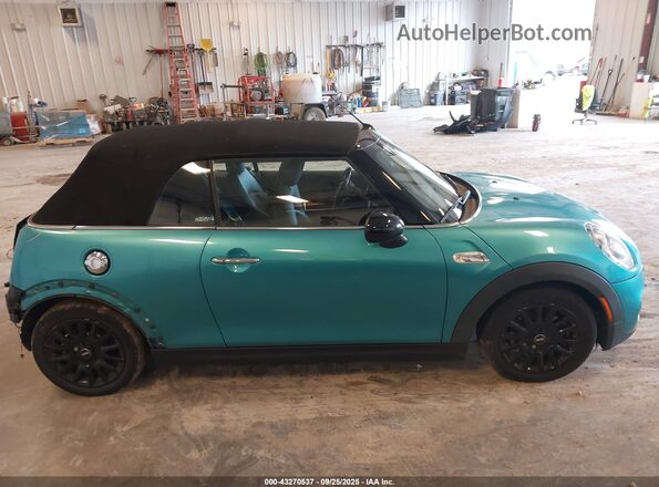 WMWWG9C30H3C81534 2017 MINI CONVERTIBLE Teal Вид задньої частини салону