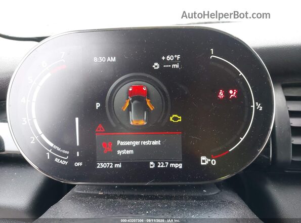 WMWXR3C03M2N03644 2021 MINI COOPER Brown Widok tylnych siedzeń