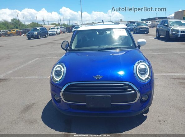 WMWXU7C03L2L42443 2020 MINI HARDTOP Blue Instrument cluster view
